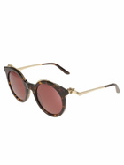 Cartier Eyewear Round Semi- Cat-eye Sunglasses