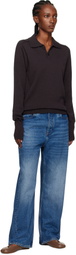 Studio Nicholson Brown Sark Polo