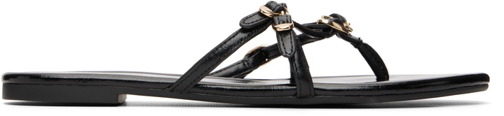 Photo: Marc Jacobs Black 'The Leather Kiki' Sandals