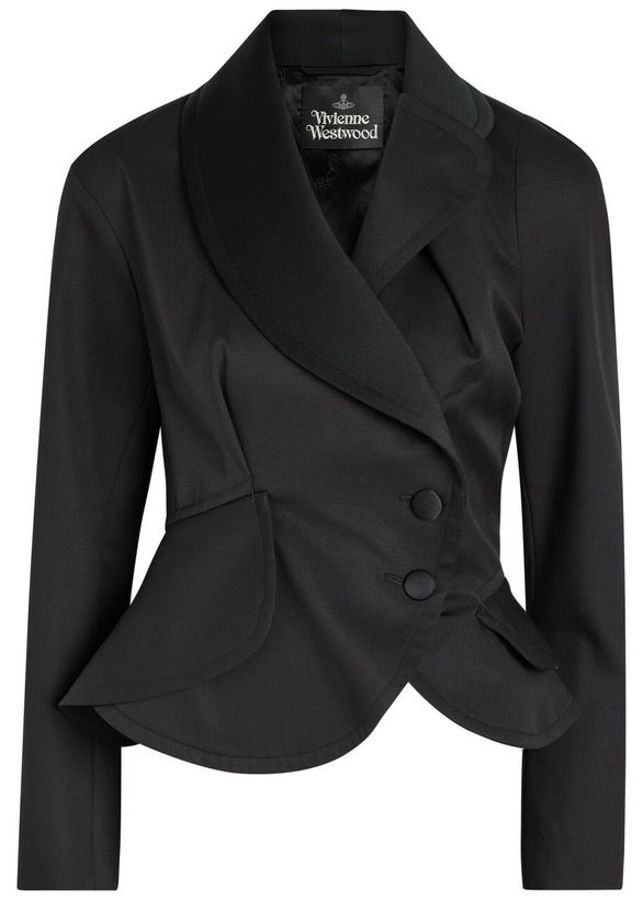 Photo: Vivienne Westwood Stormy Wool Wrap Jacket Black