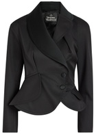 Vivienne Westwood Stormy Wool Wrap Jacket Black