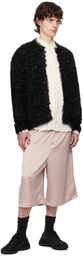 Simone Rocha Black Tinsel Knit Cardigan