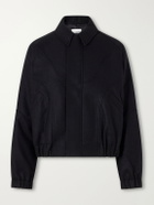 SAGE NATION - Jiji Paneled Melton Wool Jacket - Black