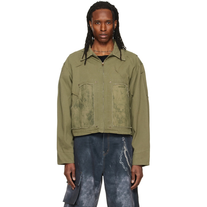 Photo: We11done Green Vintage Pin-Tucked Work Jacket