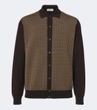 Lardini Houndstooth wool cardigan