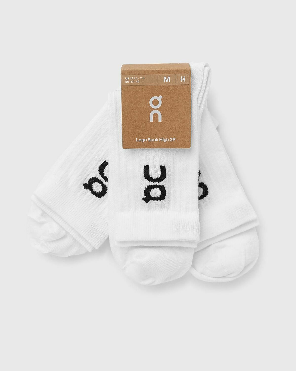 ON Logo Sock High 3P White Men