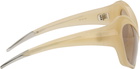 Mugler Beige Cat Eye Sunglasses