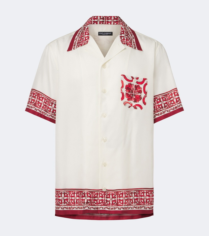 Photo: Dolce&Gabbana Majolica silk jacquard shirt