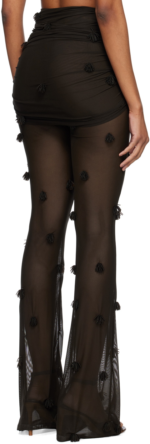 Jacquemus Brown Le Raphia 'Le Pantalon Espelho' Leggings