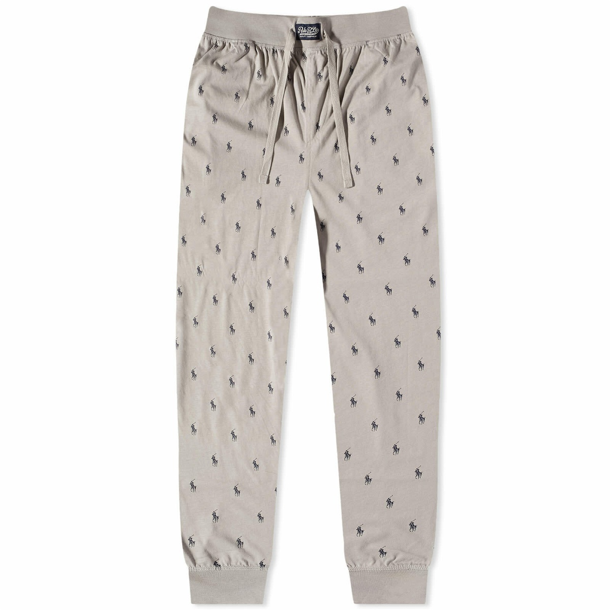 Polo Ralph Lauren Men's Sleepwear All Over Pony Sweat Pant in Grey Fog ...