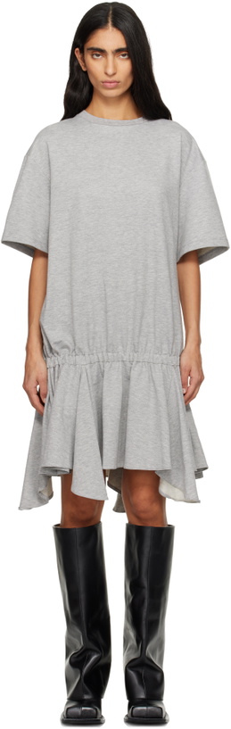 Photo: FIDAN NOVRUZOVA Gray Rhea T-Shirt Minidress