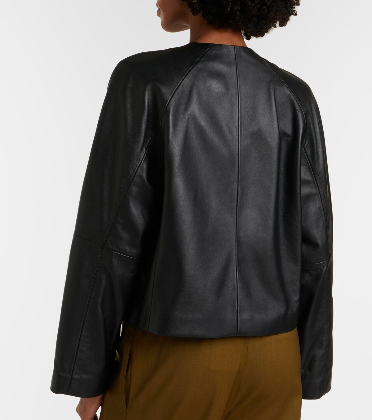 Max Mara Bouquet leather jacket