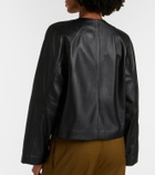 Max Mara Bouquet leather jacket