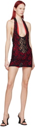Sinead Gorey Black Halter Minidress