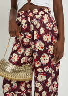 Rabanne Floral-print Wide-leg Silk Trousers Multicoloured
