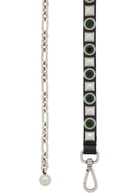 Etro Embellished Leather Chain Belt Black