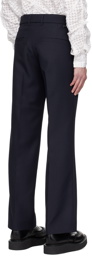 Courrèges Navy Creased Trousers