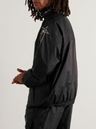 Rick Owens - Champion Mountain Embroidered Recycled-Shell Jacket - Black