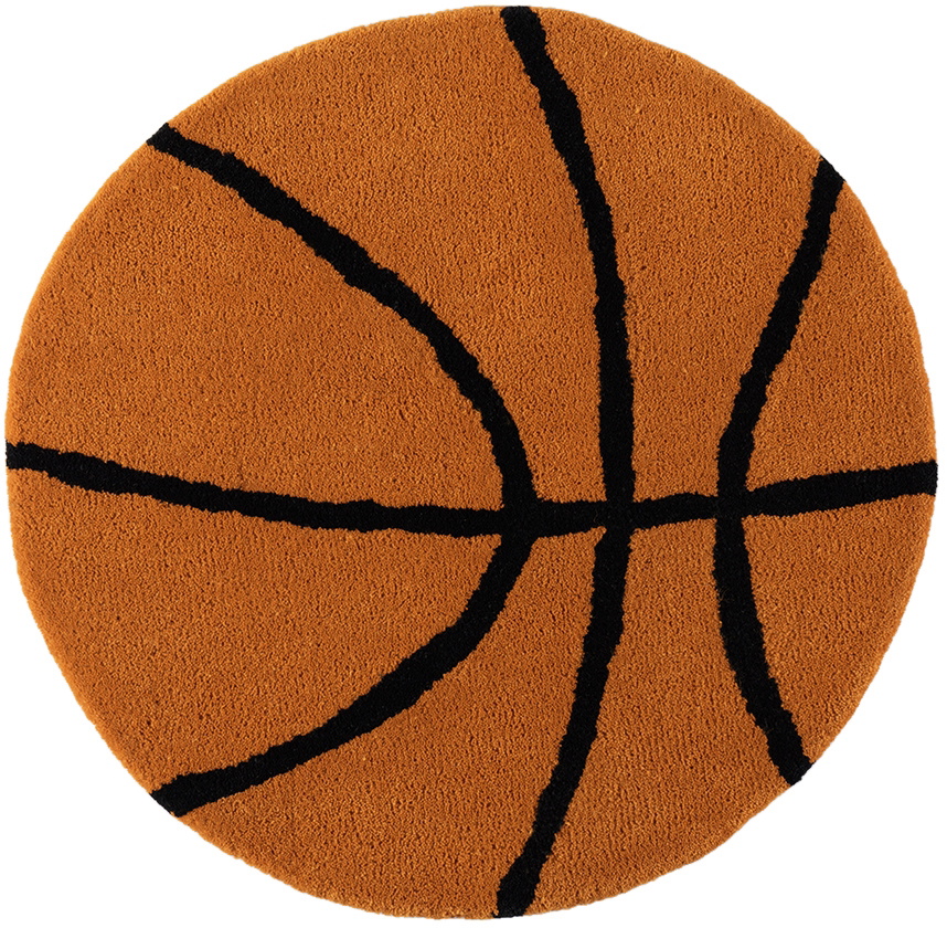 Rashelle SSENSE Exclusive Orange Basketball Rug