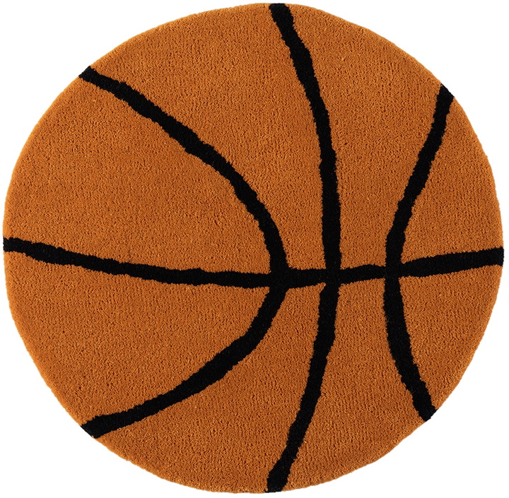 Photo: Rashelle SSENSE Exclusive Orange Basketball Rug