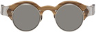 Matsuda Silver & Brown 10605H Sunglasses