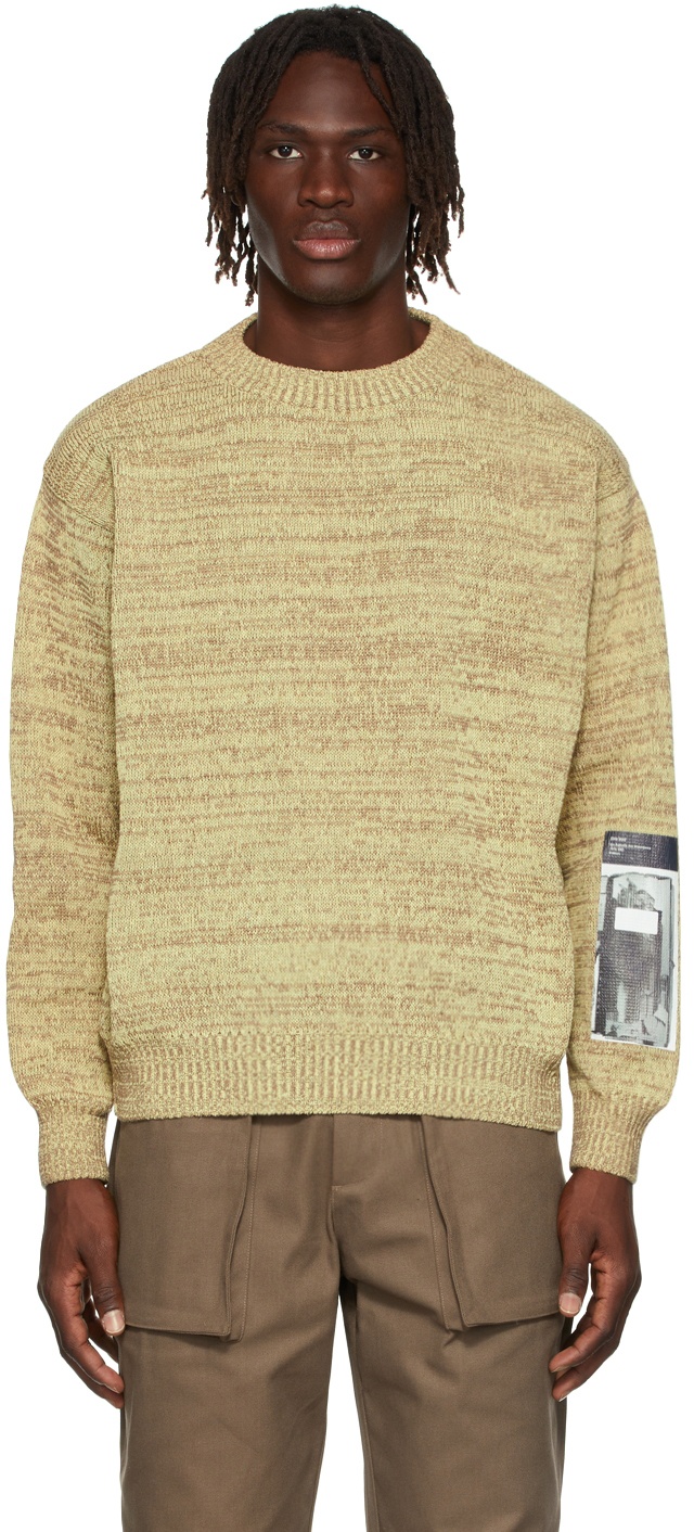 GR10K Yellow& Brown Knit Sweater GR10K
