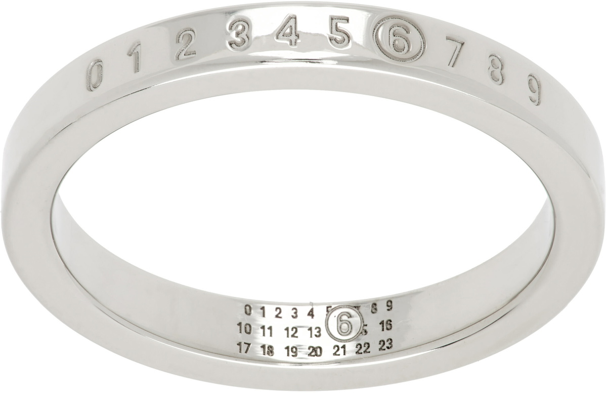MM6 Maison Margiela Numeric Minimal Signature Ring