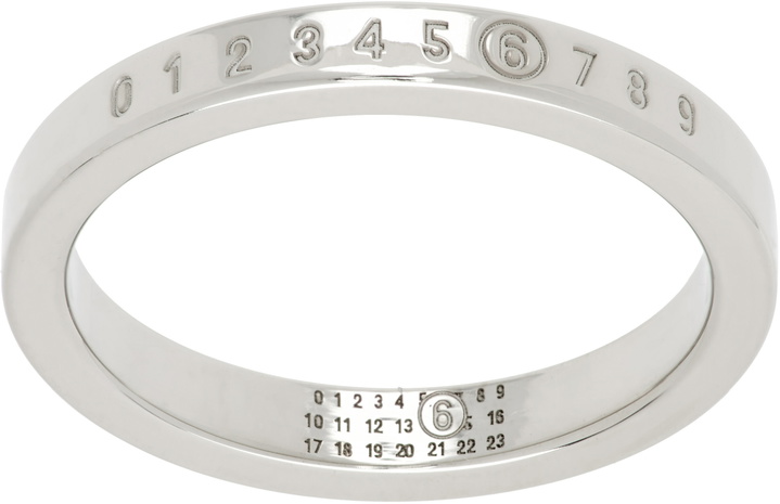Photo: MM6 Maison Margiela Numeric Minimal Signature Ring
