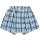 Anonymous Ism - Printed Voile Boxer Shorts - Blue