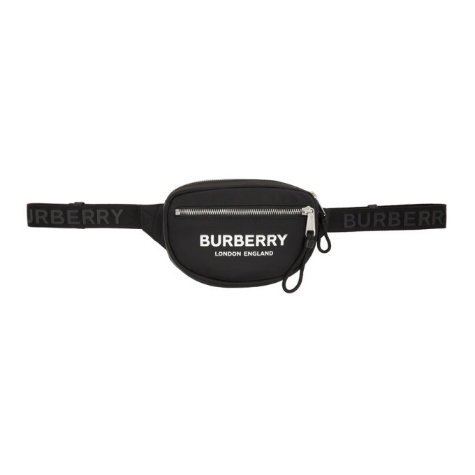 Photo: Burberry Black ECONYL® Logo Cannon Belt Bag