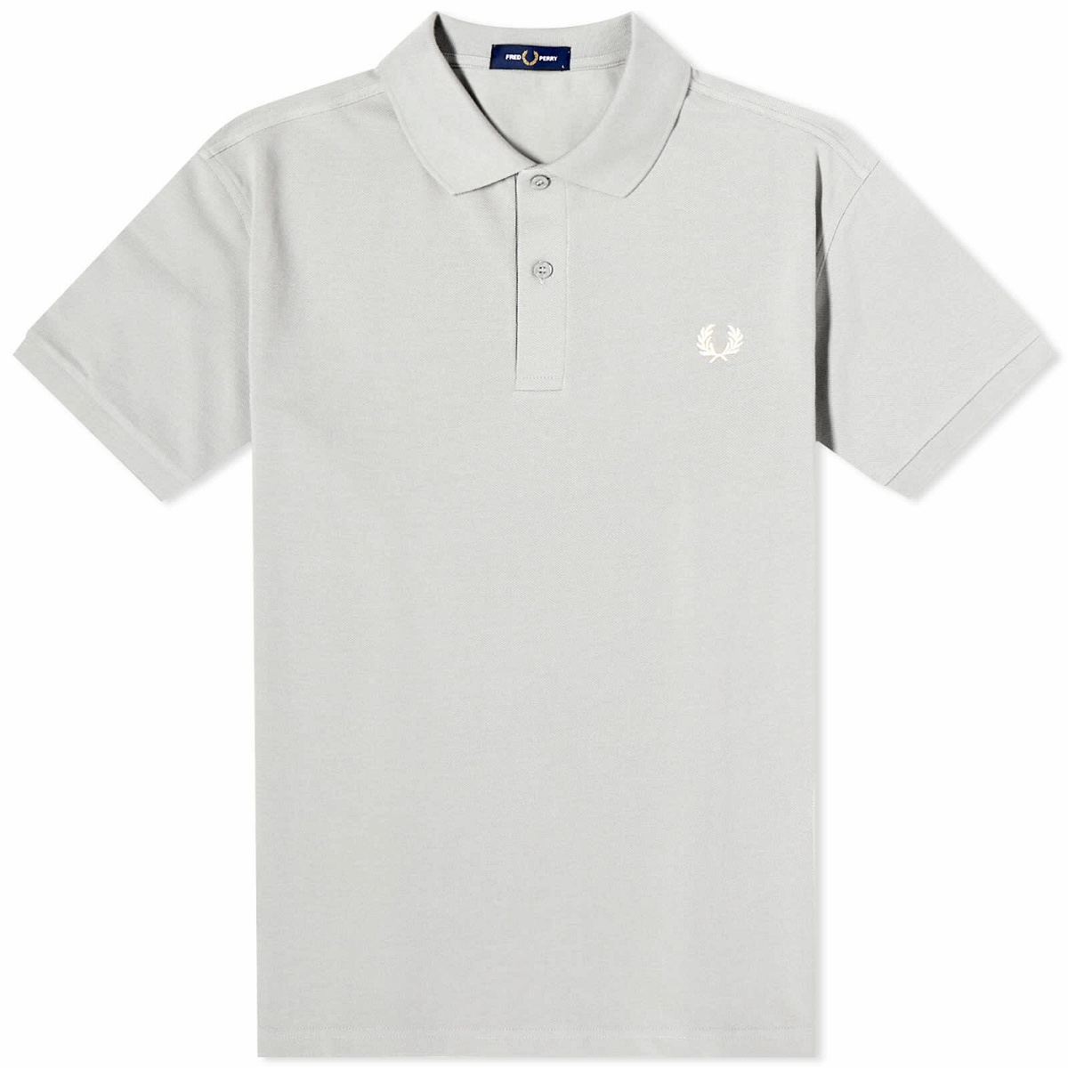Fred Perry Men's Slim Fit Plain Polo Shirt in Limestone Fred Perry
