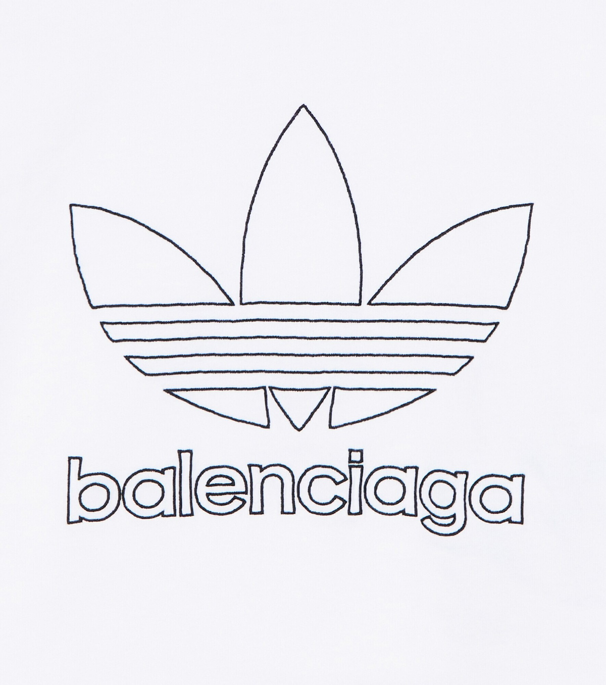 Balenciaga Kids - x Adidas logo cotton jersey T-shirt Balenciaga Kids - x Adidas logo cotton jersey T-shirt