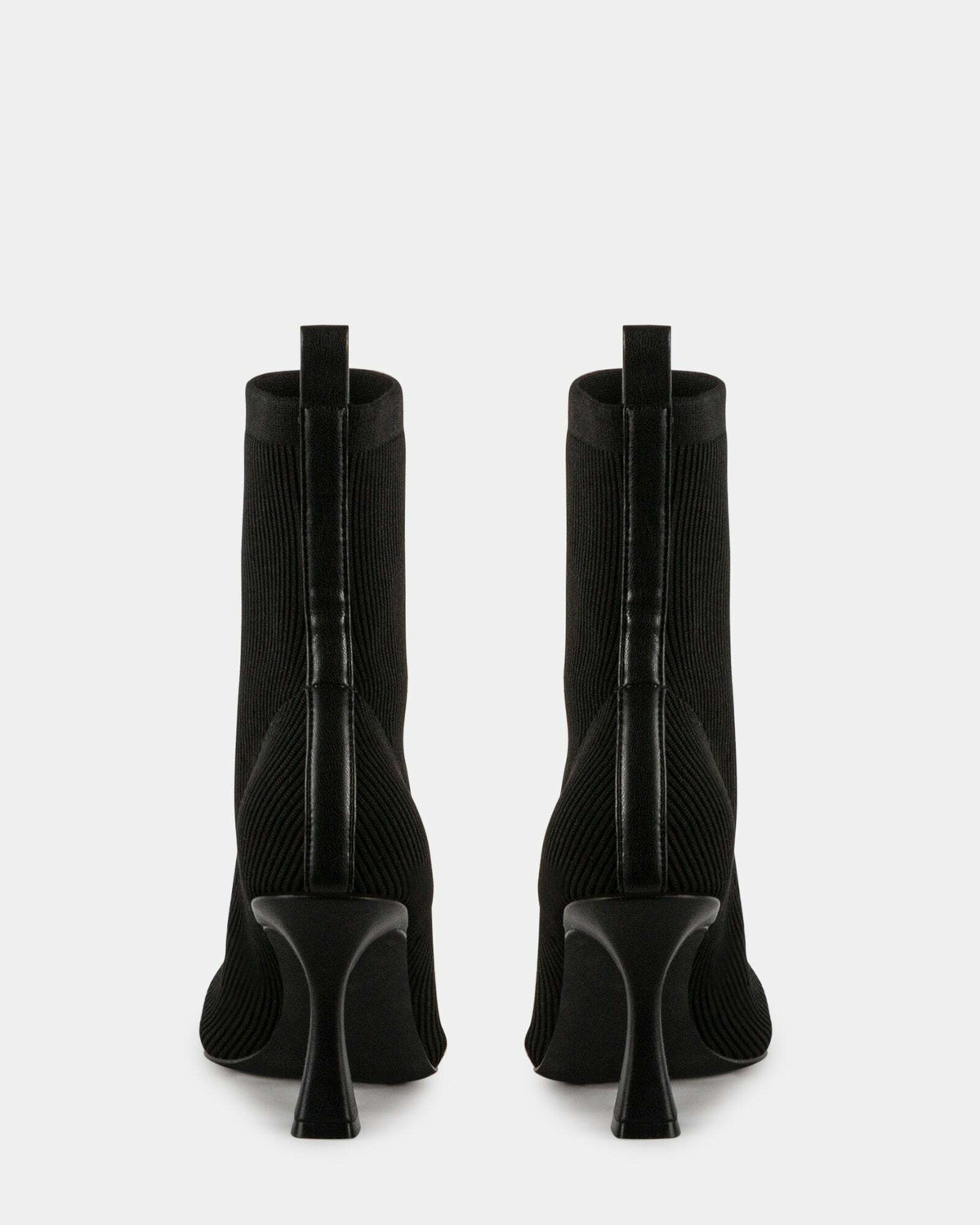 Steve Madden Freida Booties in Black Knit