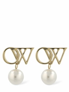OFF-WHITE - Ow Brass & Faux Pearl Earrings