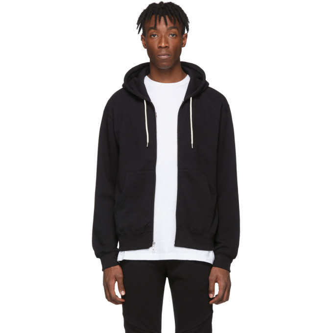 Photo: John Elliott Black Athens Full Zip Hoodie