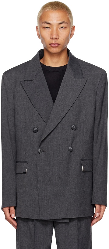 Photo: Han Kjobenhavn Gray Boxy Suit Blazer