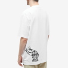 Daily Paper Men's Rolandis Smoke Print T-Shirt in White