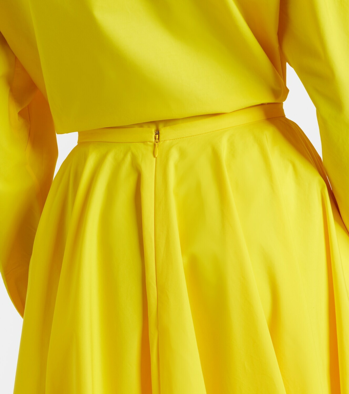 Givenchy Pleated cotton midi skirt