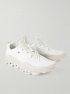 ON - Cloudaway Rubber-Trimmed Mesh and Suede Running Sneakers - White