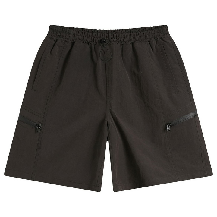 Photo: FrizmWORKS Men's Nylon Utility Pocket Shorts in Charcoal