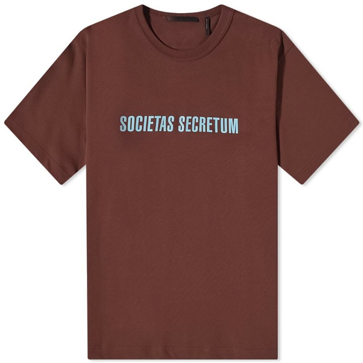 Photo: Helmut Lang Men's Societas T-Shirt in Chocolate