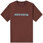 Helmut Lang Men's Societas T-Shirt in Chocolate