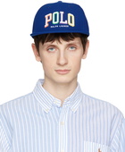 Polo Ralph Lauren Navy Embroidered Flat Cap