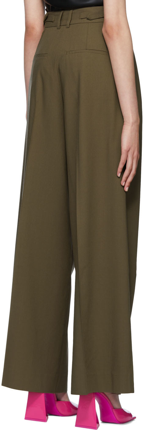 REMAIN Birger Christensen: White Pleated Trousers