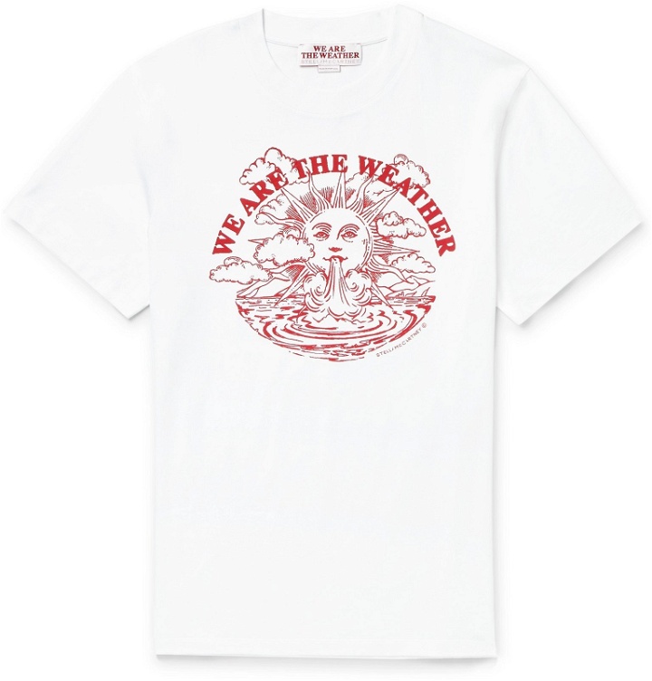Photo: Stella McCartney - Slim-Fit Printed Organic Cotton-Jersey T-Shirt - White
