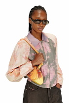 Diesel Floral bomber jacket in crinkled acetate - Jackets - Woman -