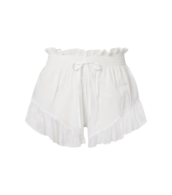 Photo: Montce Lace-trimmed cotton shorts