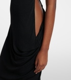 Jacquemus Sole cutout jersey midi dress