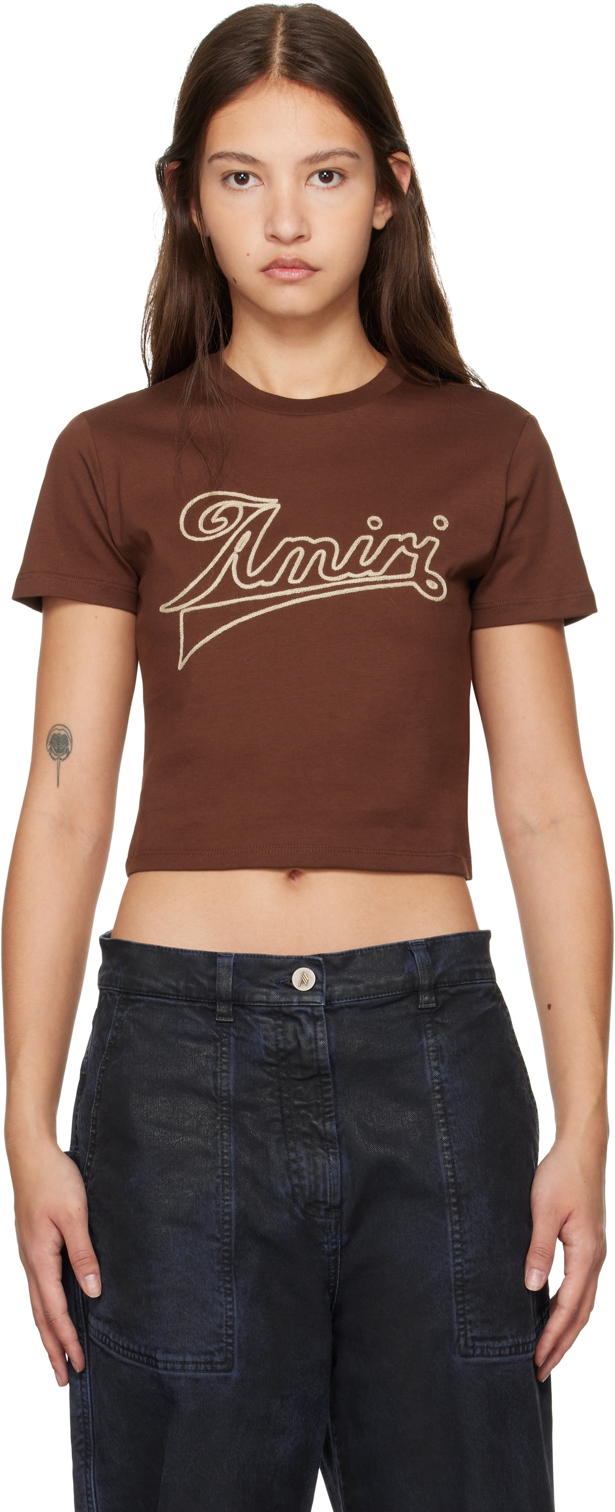 AMIRI Brown 'Amiri' Baby T-shirt Amiri