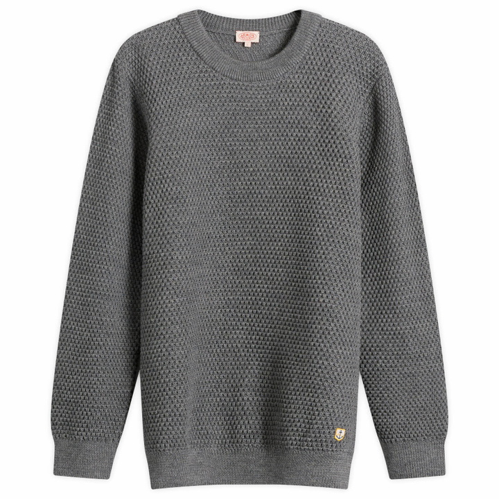 Photo: Armor-Lux Men's Waffle Knit Jumper in Misty Grey